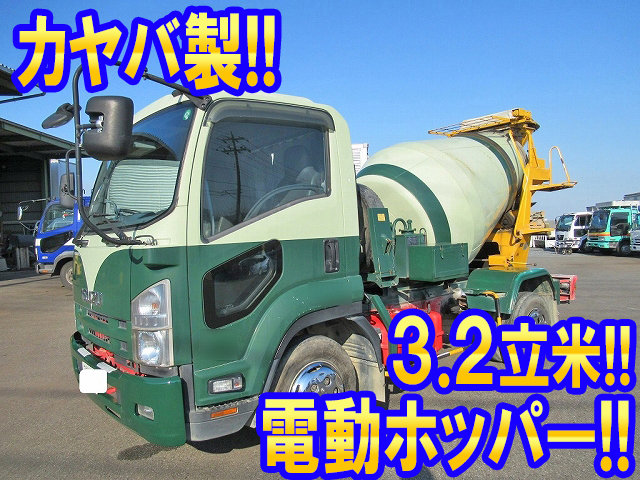 いすゞフォワードミキサー車（コンクリートミキサー）中型（4t）[写真01]