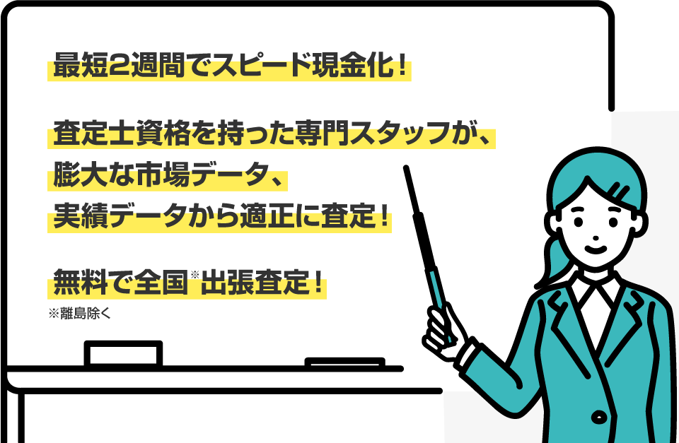 価格が付きにくい車も対象！長年の売買経験による適切な価格提示！